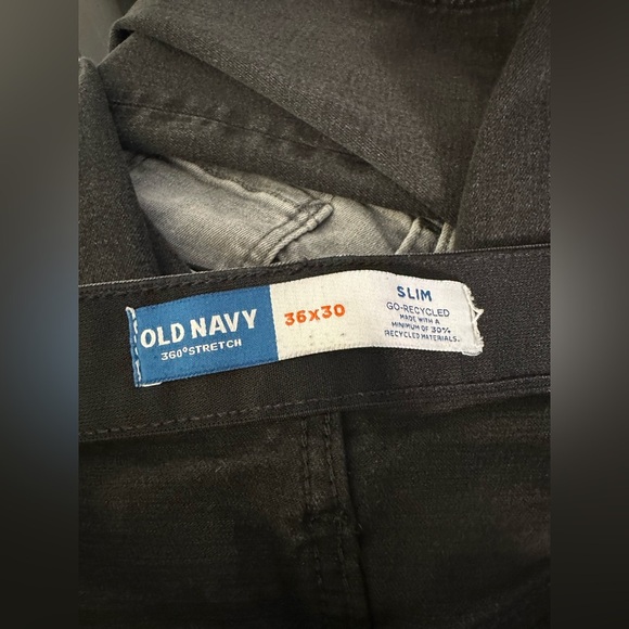 Old Navy 360° Stretch Slim Black Jeans Size 36x30 - Picture 6 of 7